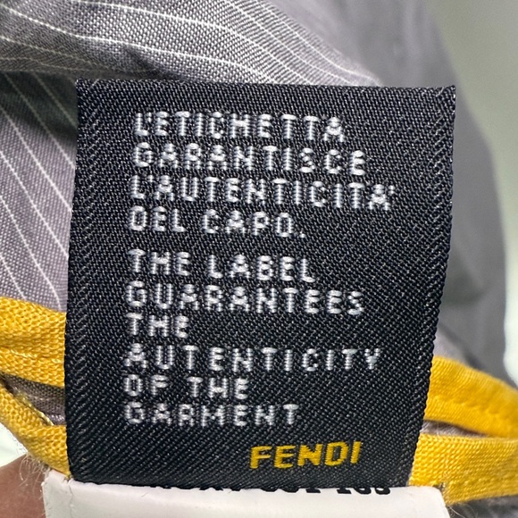 Fendi Gray Pinstripe Jacket - Picture 2 of 9